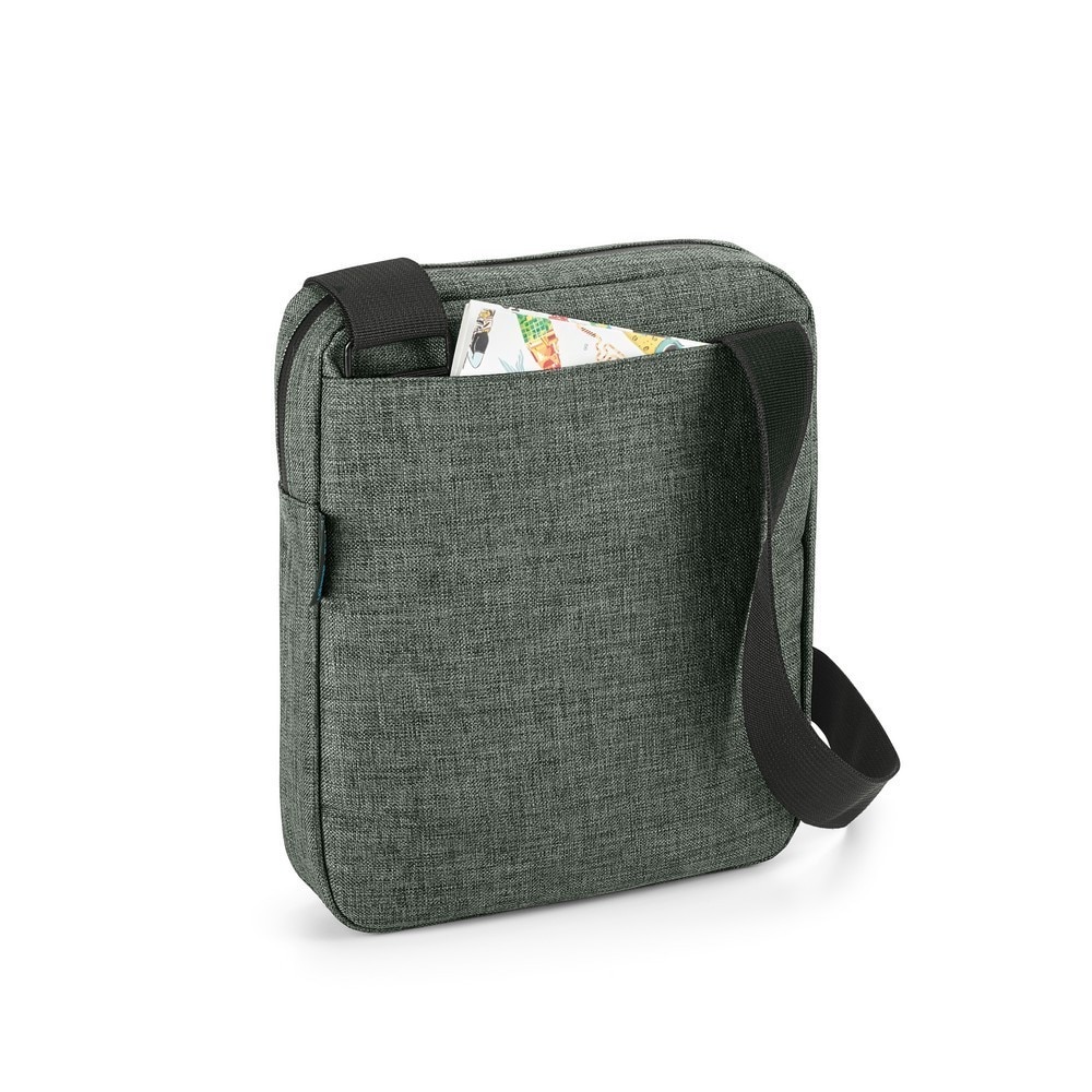 Geanta de umar 9.7 inch, Everestus, SS, 600D densitate mare, gri inchis, saculet de calatorie si eticheta bagaj incluse