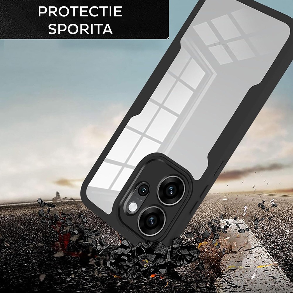 Husa pentru Oppo Reno 14 F / Reno 14 FS 5G DaDen® ColorVerse 360, Antisoc, Protectie completa spate-ecran, Albastru