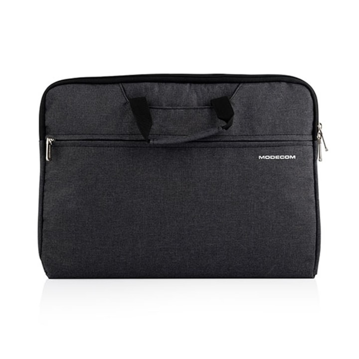 Geanta pentru laptop, Modecom Highfill, Velur, 13.3", geanta pentru notebook, Negru