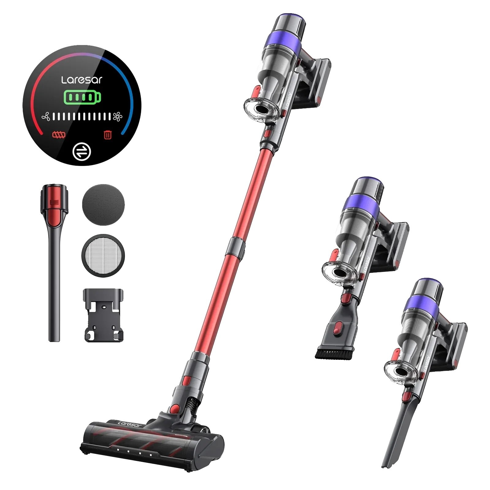Aspirator cu putere de aspiratie mare, viata extinsa a bateriei, HEPA, 0.6-1L, 500W, EU PLUG