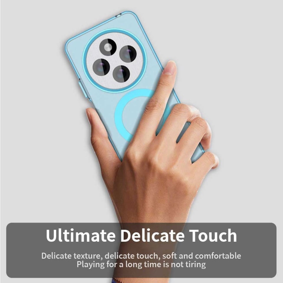 Husa pentru Xiaomi Redmi 14C / Poco C75, SKYDDAR INOVATION, CandyCase, Magsafe, set cu sticker, Albastru