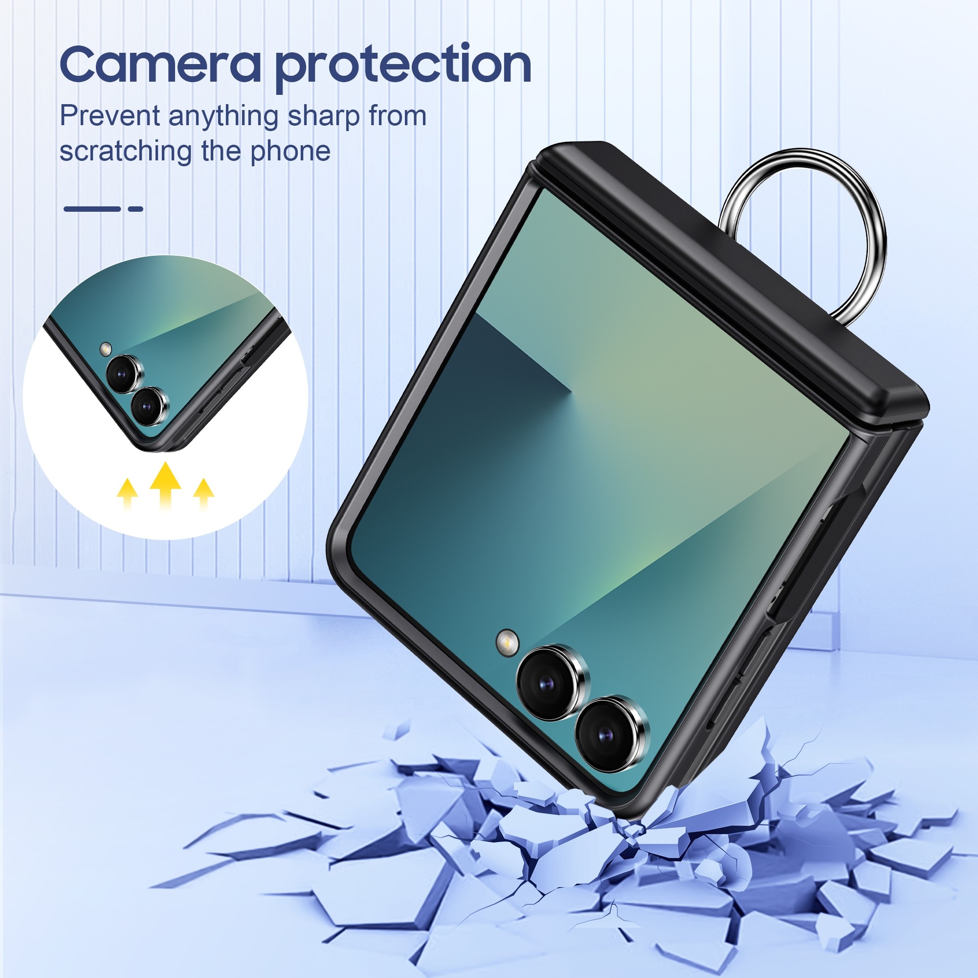 Husa pentru Samsung Galaxy Z Flip6/5 cu MagSafe, Perfect Adaptata Pliabil, Borduri Inalte pentru Ecran & Camera, Profil Subtire, Spatiu 2 Carduri, LIXR-04EN®, Crem Elegant