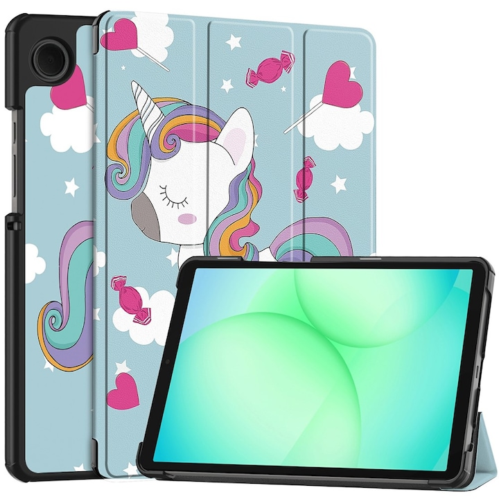 Husa pentru Samsung Galaxy Tab A11 / A9 - Techsuit FoldPro - Unicorn