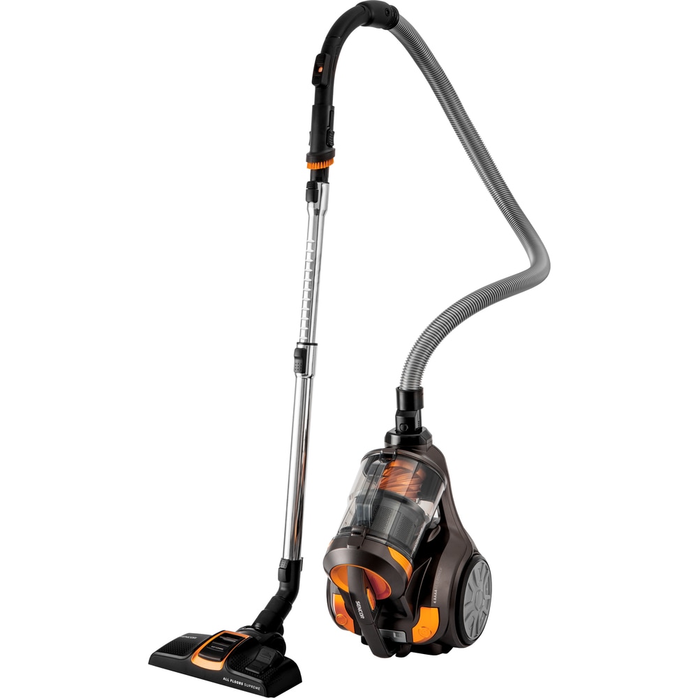 Aspirator fara sac, Sencor, 700 W, Recipient 3.5 l, Cablu de alimentare 7 m, Filtru HEPA H13, Negru/Galben