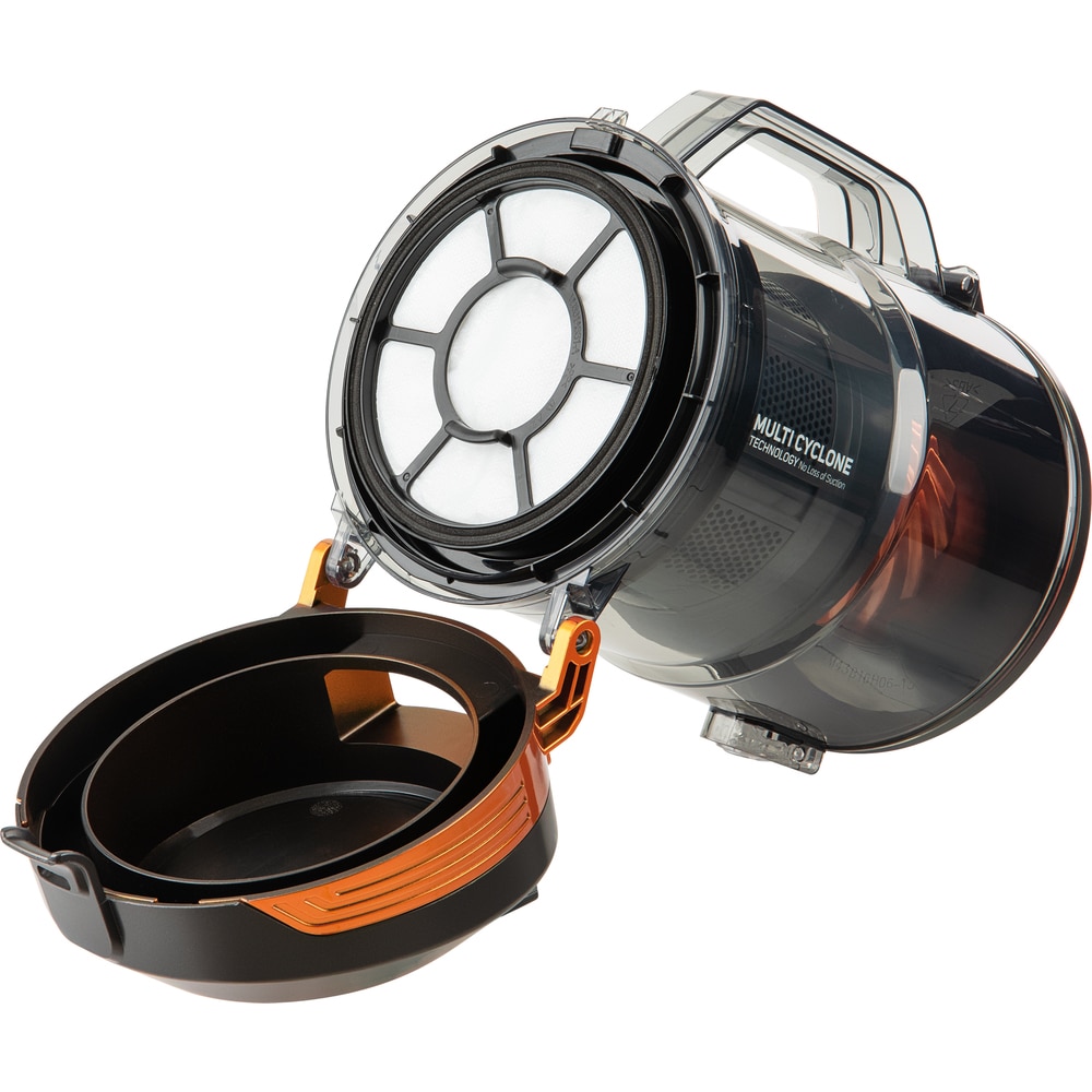 Aspirator fara sac, Sencor, 700 W, Recipient 3.5 l, Cablu de alimentare 7 m, Filtru HEPA H13, Negru/Galben