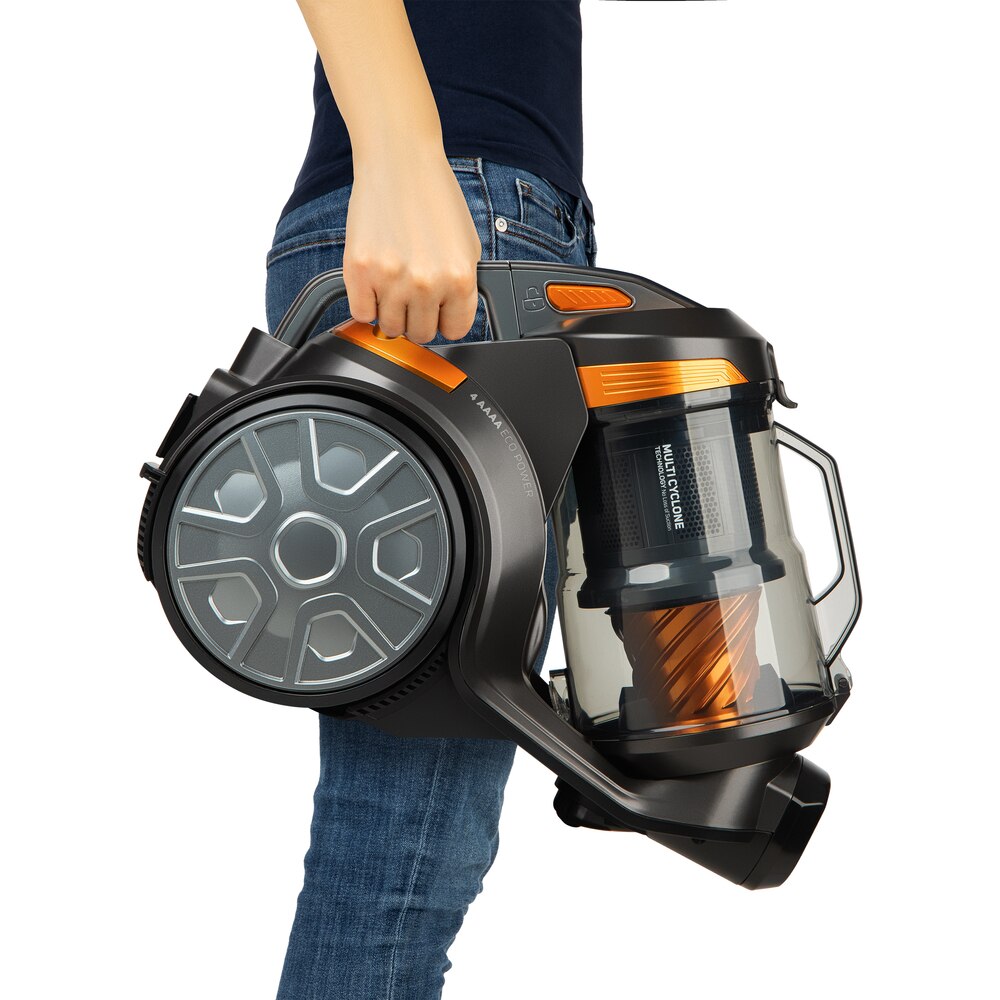 Aspirator fara sac, Sencor, 700 W, Recipient 3.5 l, Cablu de alimentare 7 m, Filtru HEPA H13, Negru/Galben