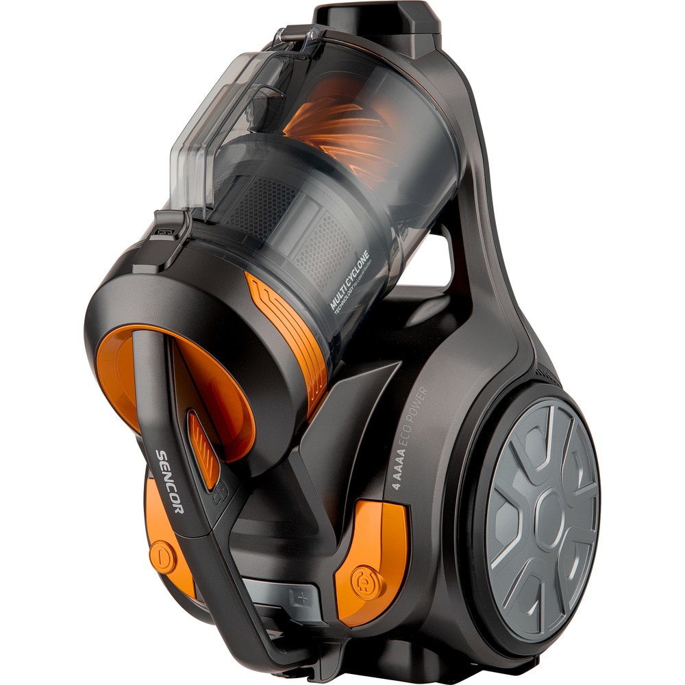 Aspirator fara sac, Sencor, 700 W, Recipient 3.5 l, Cablu de alimentare 7 m, Filtru HEPA H13, Negru/Galben
