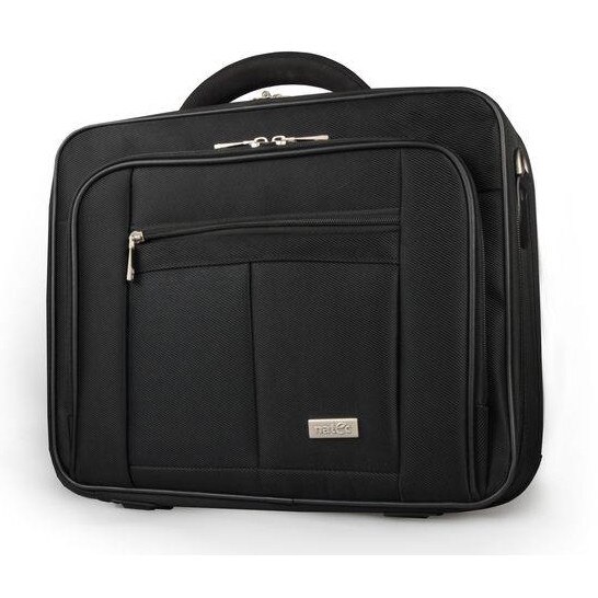 Torba laptop 17,3", Natec Boxer, 3 compartimente, sistem de protectie, neagra