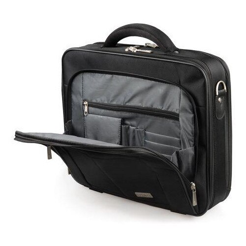 Torba laptop 17,3", Natec Boxer, 3 compartimente, sistem de protectie, neagra