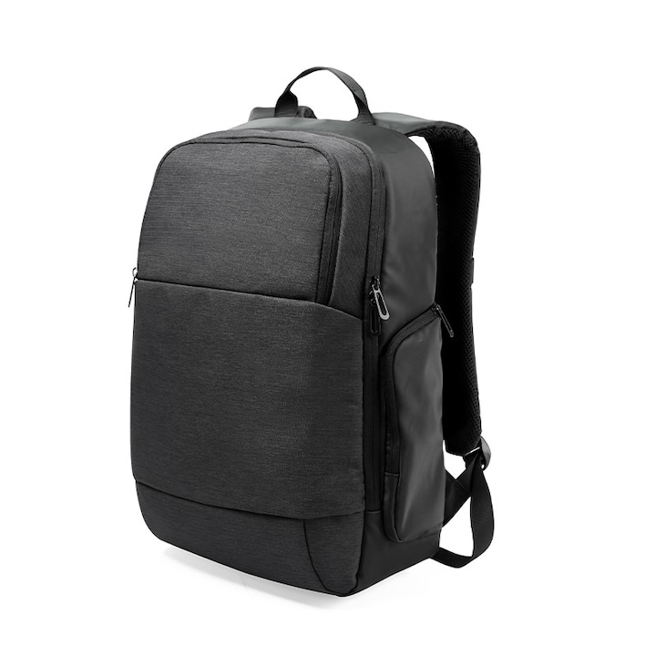 Rucsac laptop 15.6", business casual, cu buzunar antifurt, orificiu cabluri audio si port USB, VGOAL, 32х18x46, 5 cm, Negru