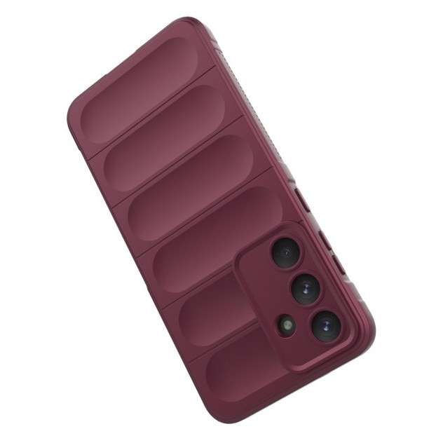 Husa Upzz® Magic Shield Pentru Samsung Galaxy S25 FE, MicroFibra la Interior, Anti Sock - Bordeaux