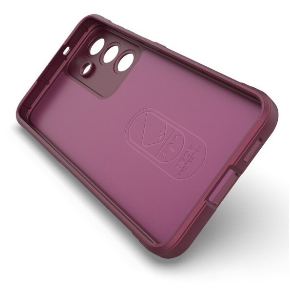 Husa Upzz® Magic Shield Pentru Samsung Galaxy S25 FE, MicroFibra la Interior, Anti Sock - Bordeaux