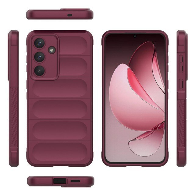 Husa Upzz® Magic Shield Pentru Samsung Galaxy S25 FE, MicroFibra la Interior, Anti Sock - Bordeaux
