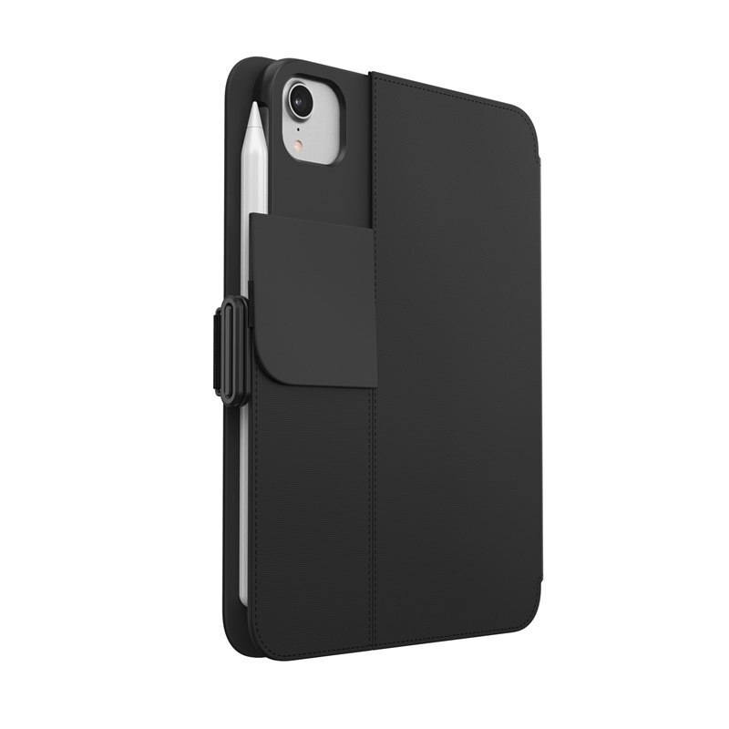 Husa Speck, pentru iPad Mini 6 (2021), Piele ecologica, Negru