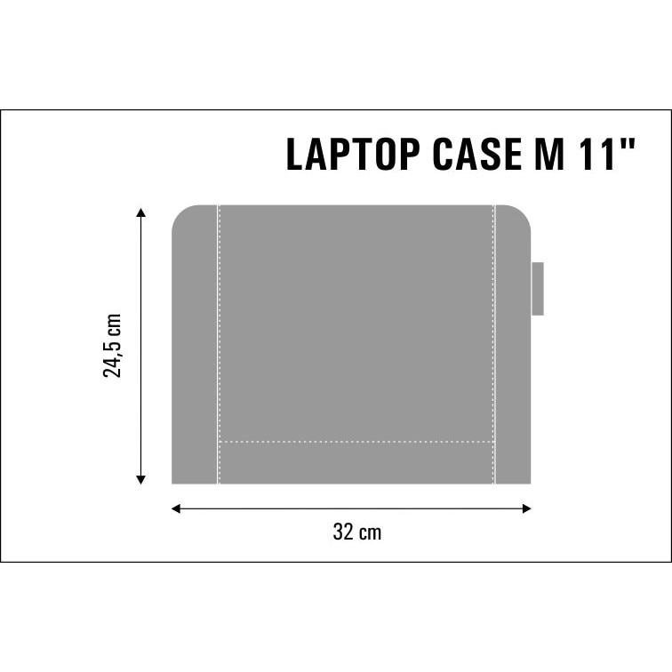 Husa pentru laptop Cube 11", Bertoni, negru cu maro
