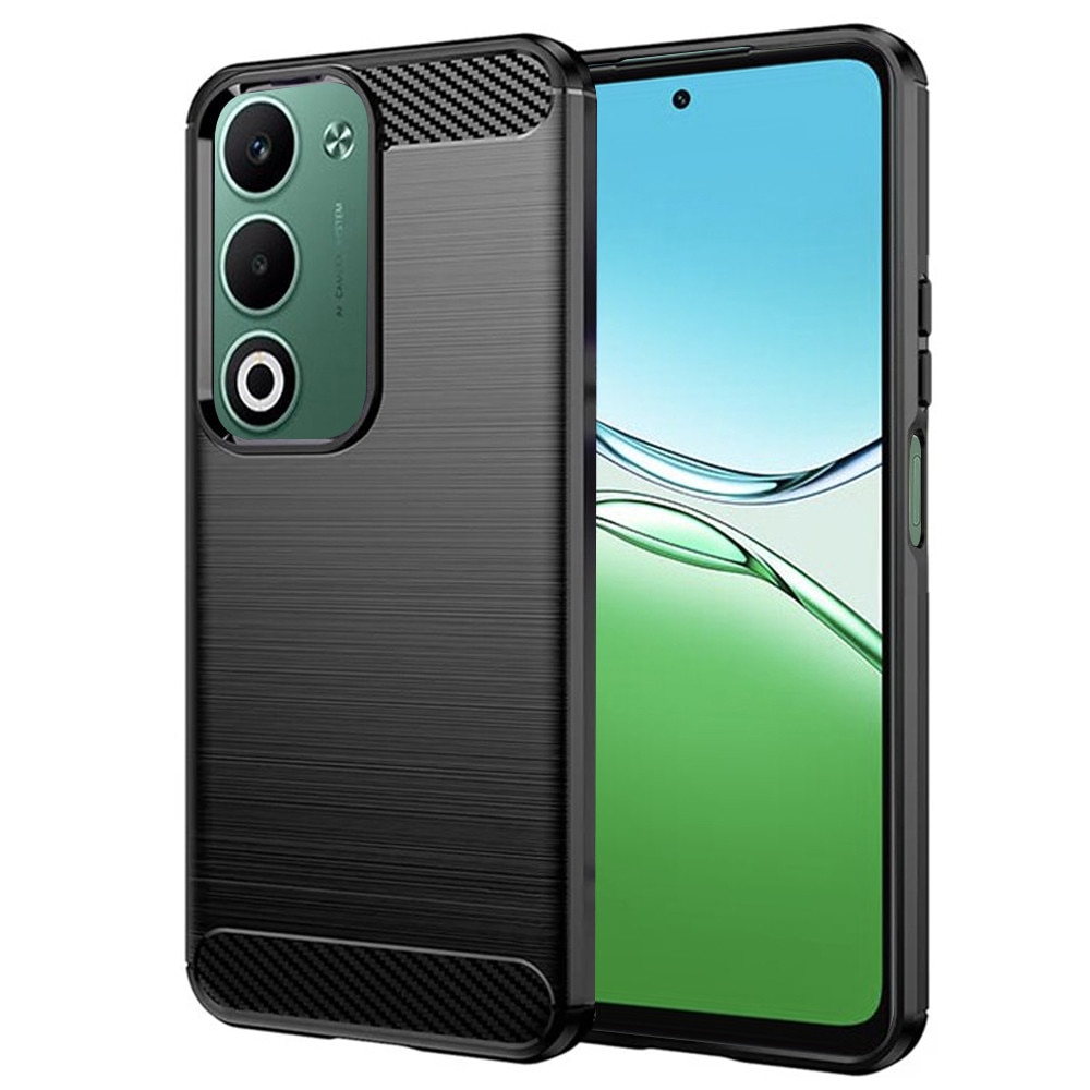 Husa pentru Oppo A5 4G 5G / Oppo A5m Carbon Liquid Silicone Negru