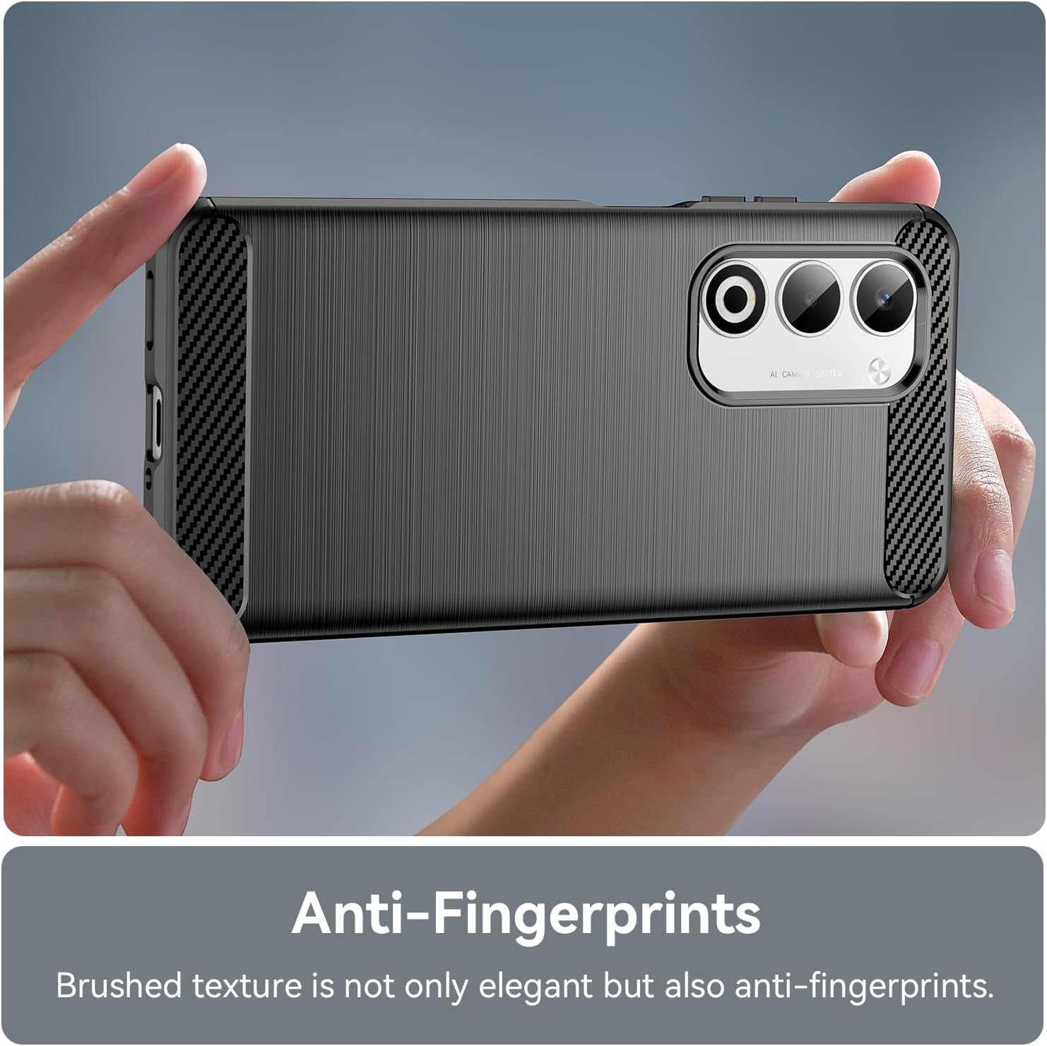 Husa pentru Oppo A5 4G 5G / Oppo A5m Carbon Liquid Silicone Negru
