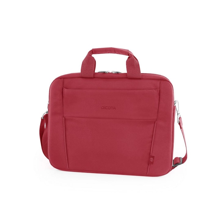 Servieta laptop Dicota, Poliester, Rosu, 14.1"