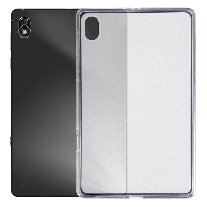 Husa tableta pentru Lenovo Legion Y700 / TB-9707F, silicon, tip carcasa subtire, spate transparent, protectie anti-zgarieturi, acces complet la porturi, transparent磬