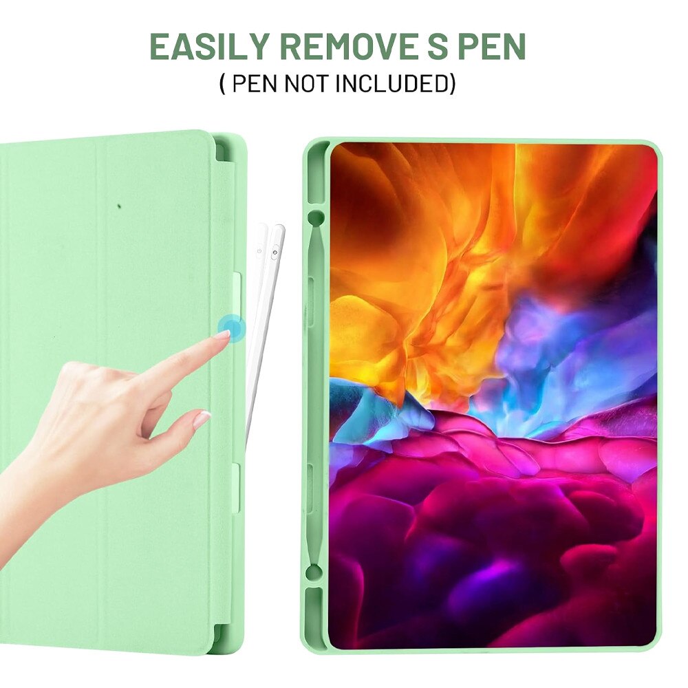 Husa Tableta FlexPro pentru Samsung Galaxy Tab S10 FE, Protectie Completa, Functie Stand, Suport Creion, Verde Matcha