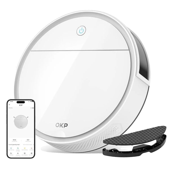 Aspirator robot, OKP K5 Pro, 5000Pa, WiFi, 0.5L, 3-6 kg