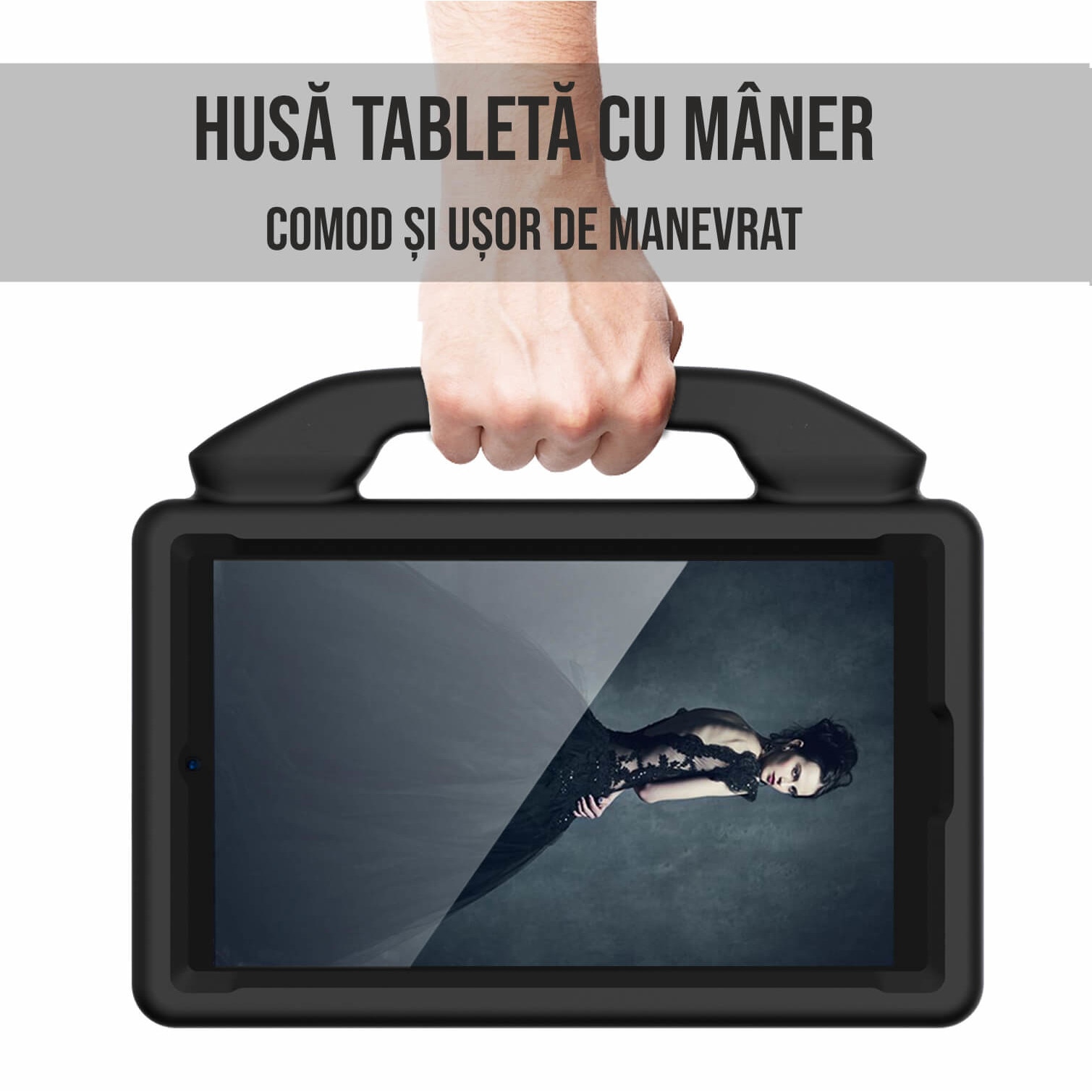 Husa tableta Samsung Tab A7 T500/T505 2020 10.4", Samsung TAB A7 T500 10.4", Huawei Mate Pad, Huawei Mate SE 10.4", Lenovo K10, Lenovo M10 Plus 10.3", M10 Plus TBX606F 10.3, negru