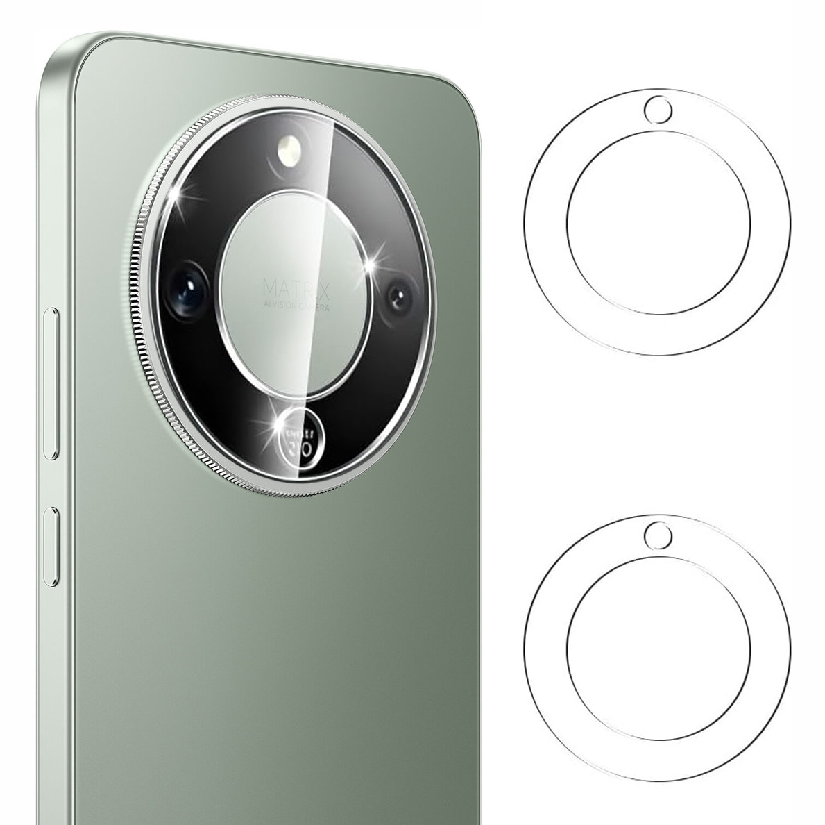 Set 2x Folii protectie ERBORD pentru aparat Honor Magic 8 Lite, transparent, 9H, usor de montat