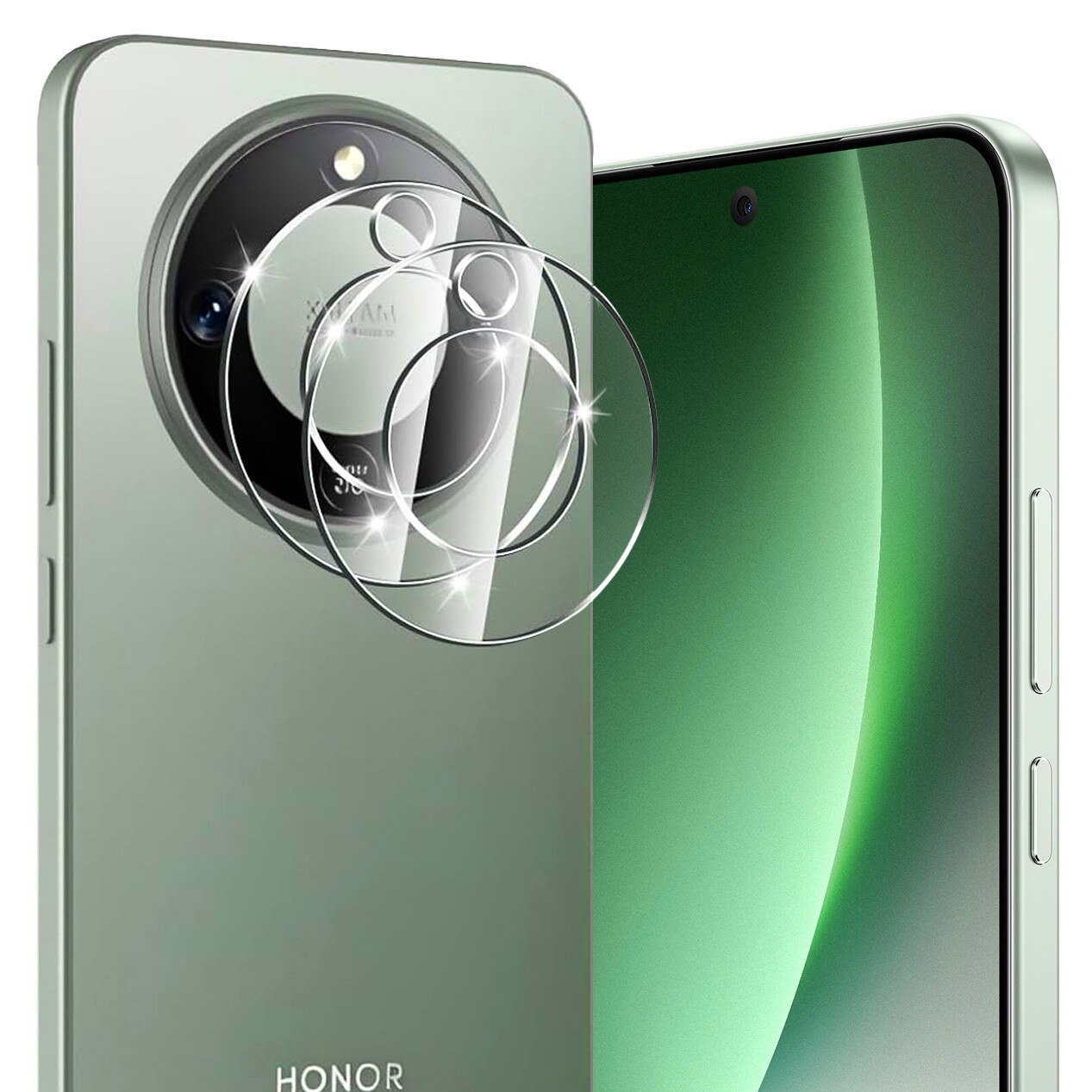 Set 2x Folii protectie ERBORD pentru aparat Honor Magic 8 Lite, transparent, 9H, usor de montat