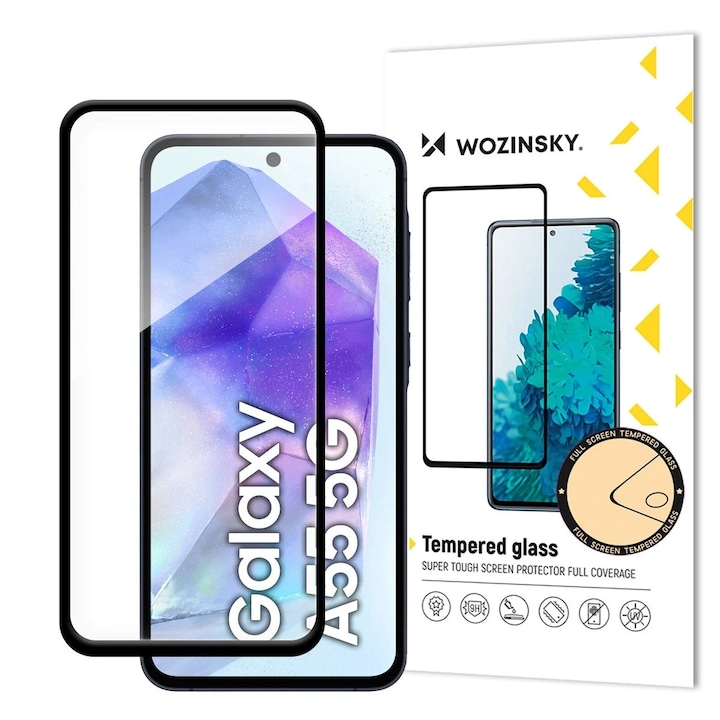 Folie protectie Case Friendly Wozinsky Full Glue Cover compatibila cu Samsung Galaxy S25 Edge Black
