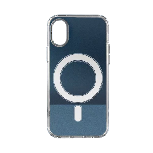 Husa telefon magnetica transparenta, compatibila iPhone X/XS, incarcare wireless