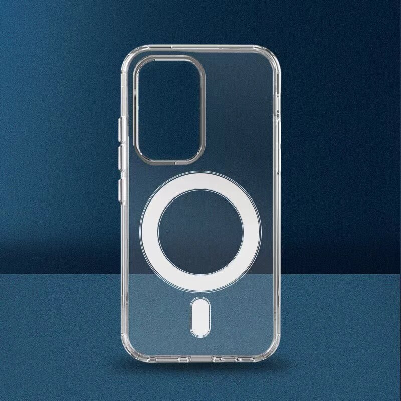 Husa telefon magnetica transparenta, compatibila iPhone X/XS, incarcare wireless