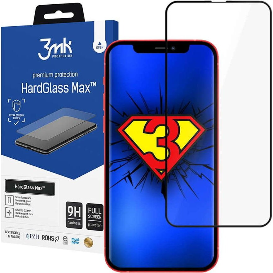 Folie Sticla Protectie Securizata 3mk Hardglass Compatibila Cu iPhone 13 Pro Max - 408486
