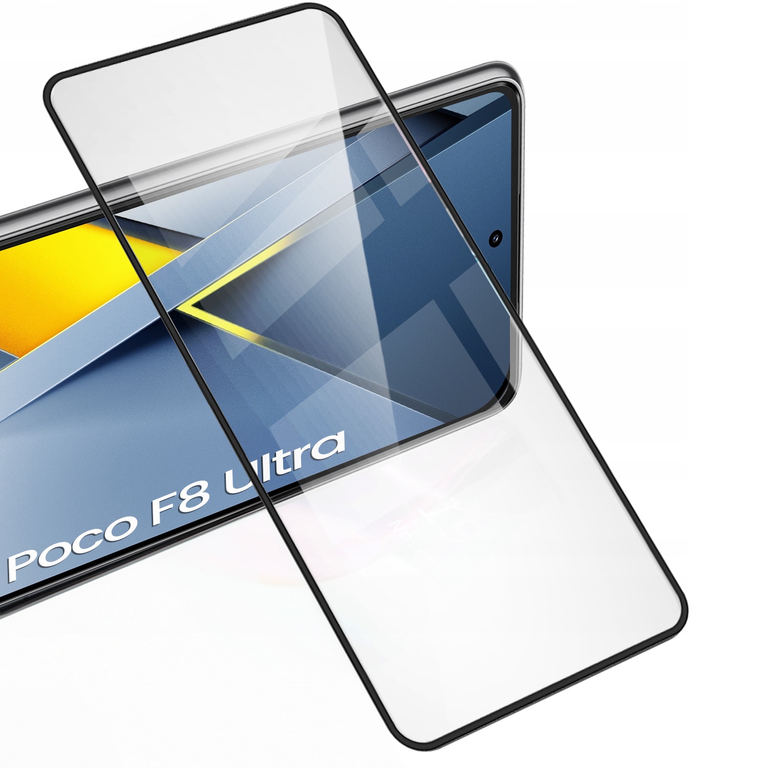 Set 2x Folii de protectie ERBORD 3D pentru Xiaomi Poco F8 Ultra, tarie 9H, transparent, montaj usor