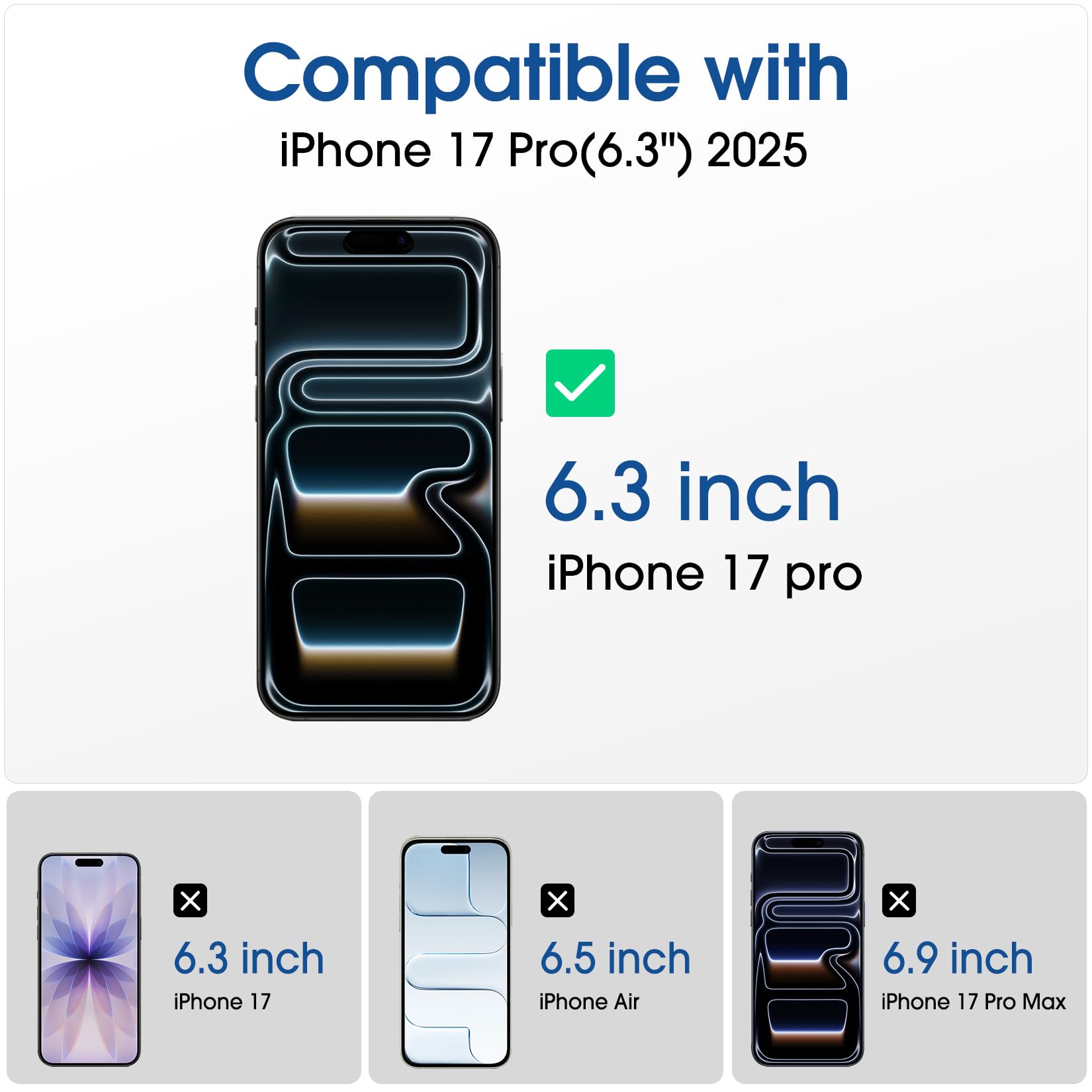 Folie Protectie Privacy compatibila cu iPhone17 pro, Sticla Templata 9H+, cu Kit de Aplicare Instanta si Functie Automata de Indepartare a Prafului, Claritate Super HD, Tratament Electronic Oleofobic si Anti Amprente