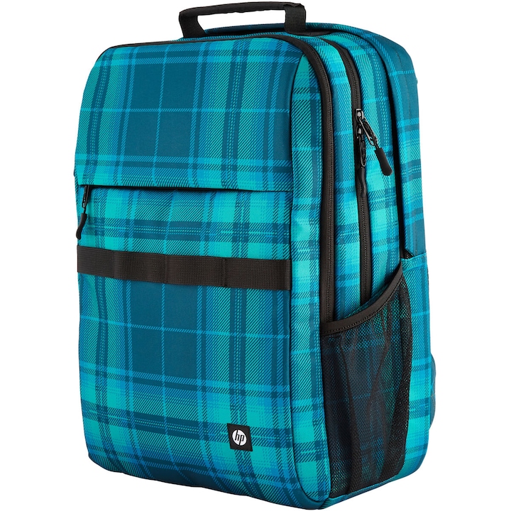 Geanta laptop HP Campus XL, poliester, unisex, albastru, 30.5x16.5cm