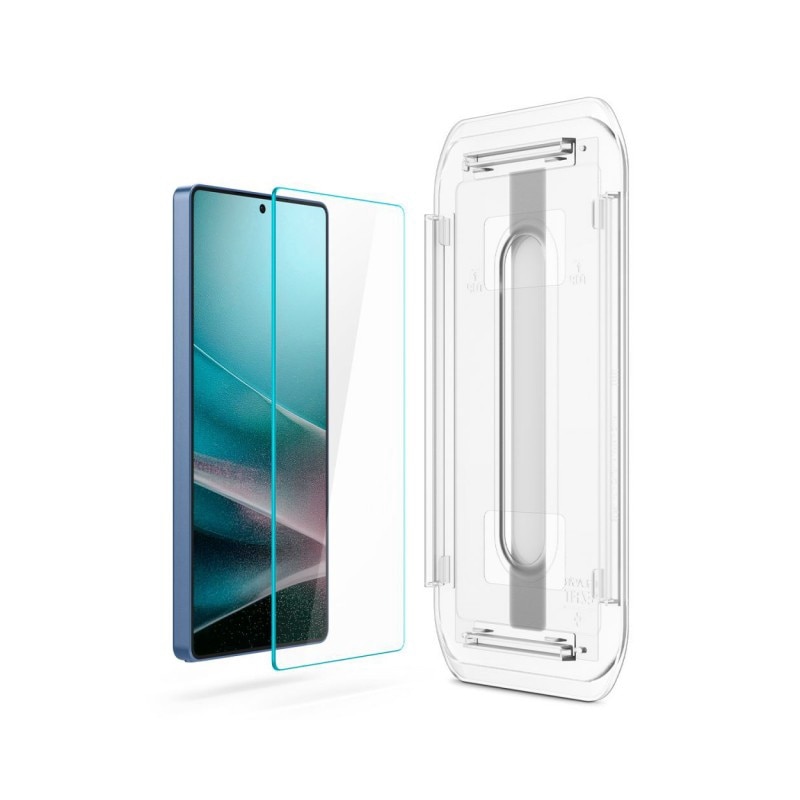 Set 2 Bucati, Folie Sticla Securizata Spigen Glas Tr Ez Fit, Compatibila Cu Samsung Galaxy S25 Ultra, Aplicator Inclus