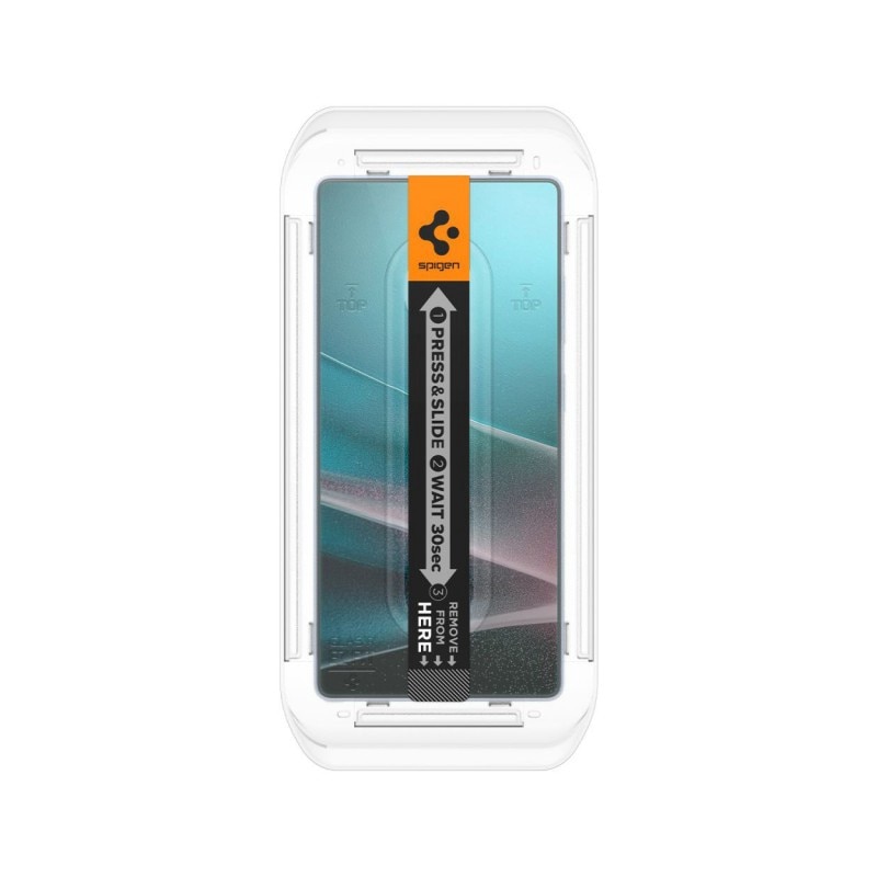 Set 2 Bucati, Folie Sticla Securizata Spigen Glas Tr Ez Fit, Compatibila Cu Samsung Galaxy S25 Ultra, Aplicator Inclus