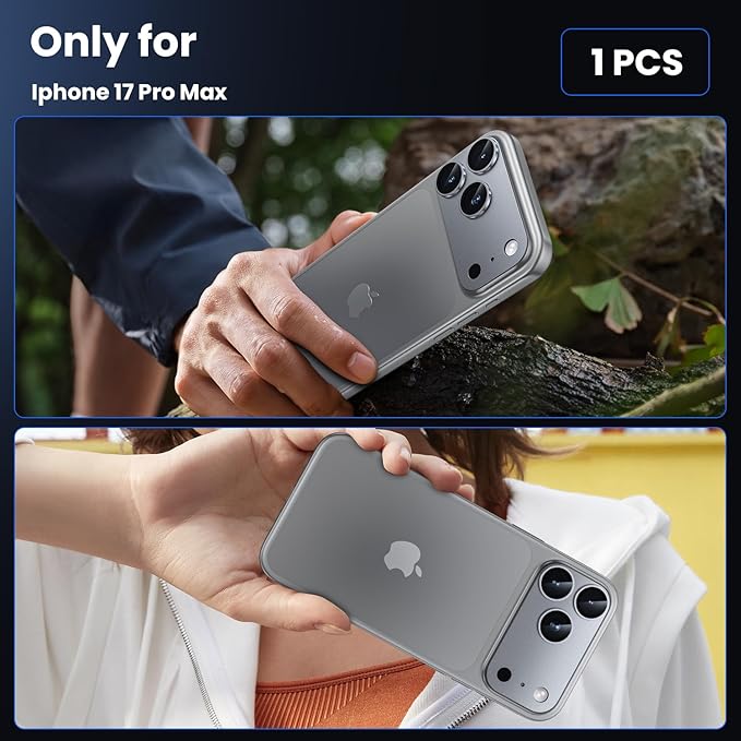Folie Camera pentru iPhone 17 Pro Max, Protectie din Sticla, Gri
