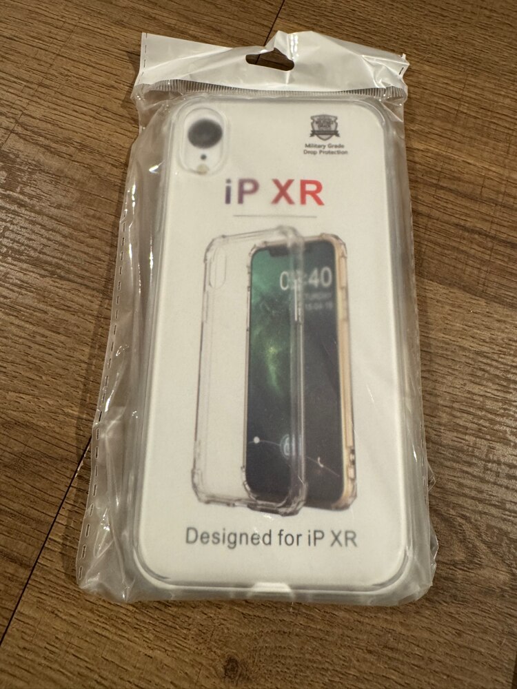 Husa protectie Mat-Tech compatibila cu iPhone XR, Colturi anti-soc, Decupaje Precise, Rezistenta la impact, Margini ridicate pentru protectia ecranului, Transparenta