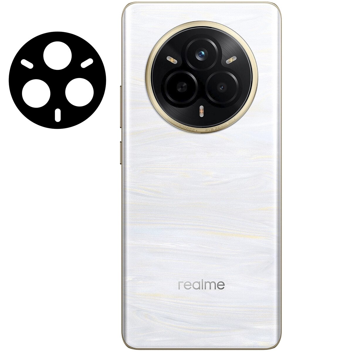 Set 2x Sticla camera foto Bizon Glass Lens pentru Realme 14 Pro 5G/ Pro+ 5G, transparenta