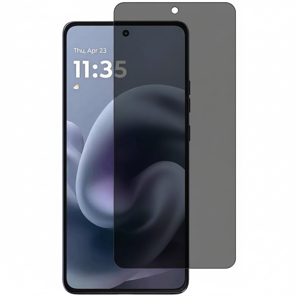 Folie Privacy Silicon Ecran pentru Motorola Moto G86 / G86 Power, Silicon Hydrogel, Flexible Hydro-Crystal, Protectie Completa, Full Glue, Instalare usoara, Set complet pentru Instalare