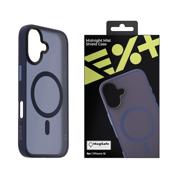 Husa de protectie NEXT ONE compatibila MagSafe pentru iPhone 16 (2024), Midnight Mist