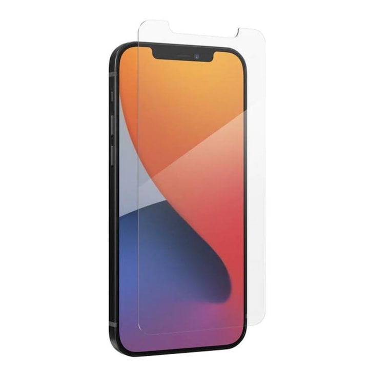 Folie sticla compatibila cu Apple iPhone 12 Pro Max, 0.33mm, 9H, 2.5D, Transparent