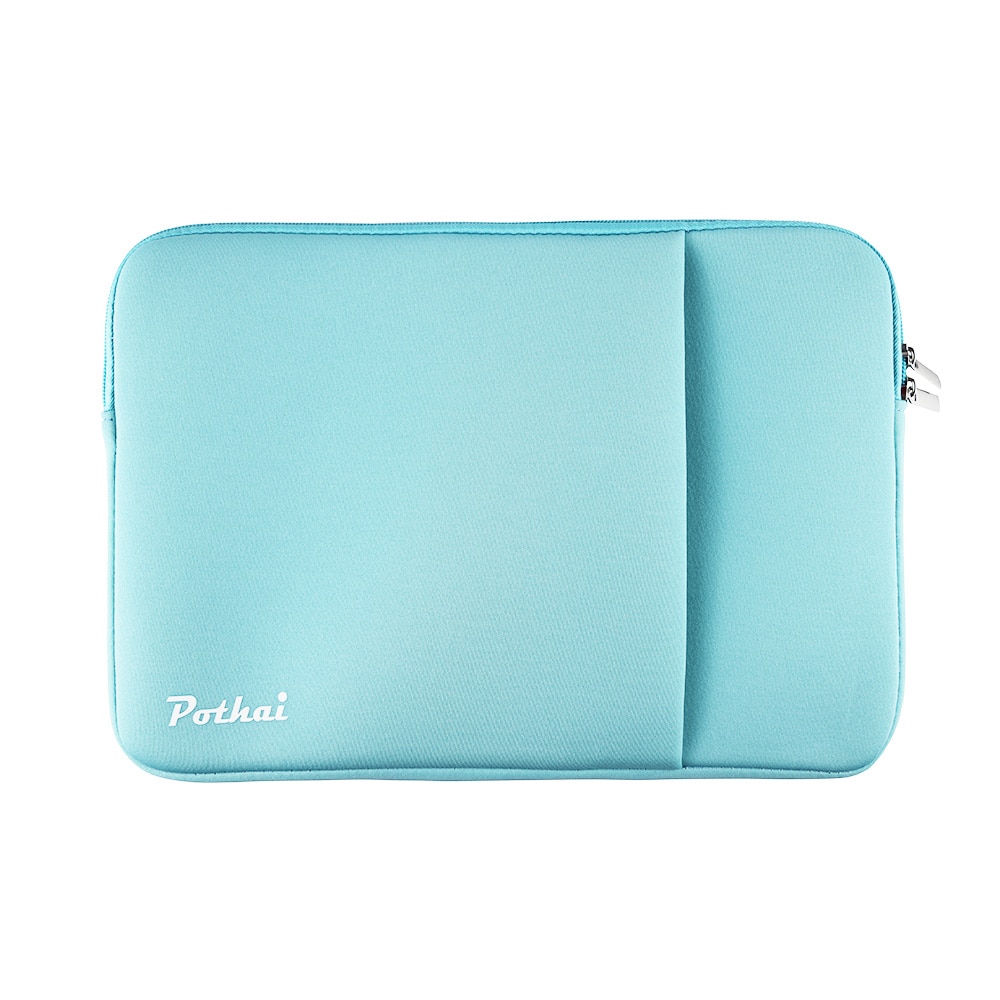 Husa laptop, Pothai, Poliester, Compatibila cu 13-13.3'', Turcoaz