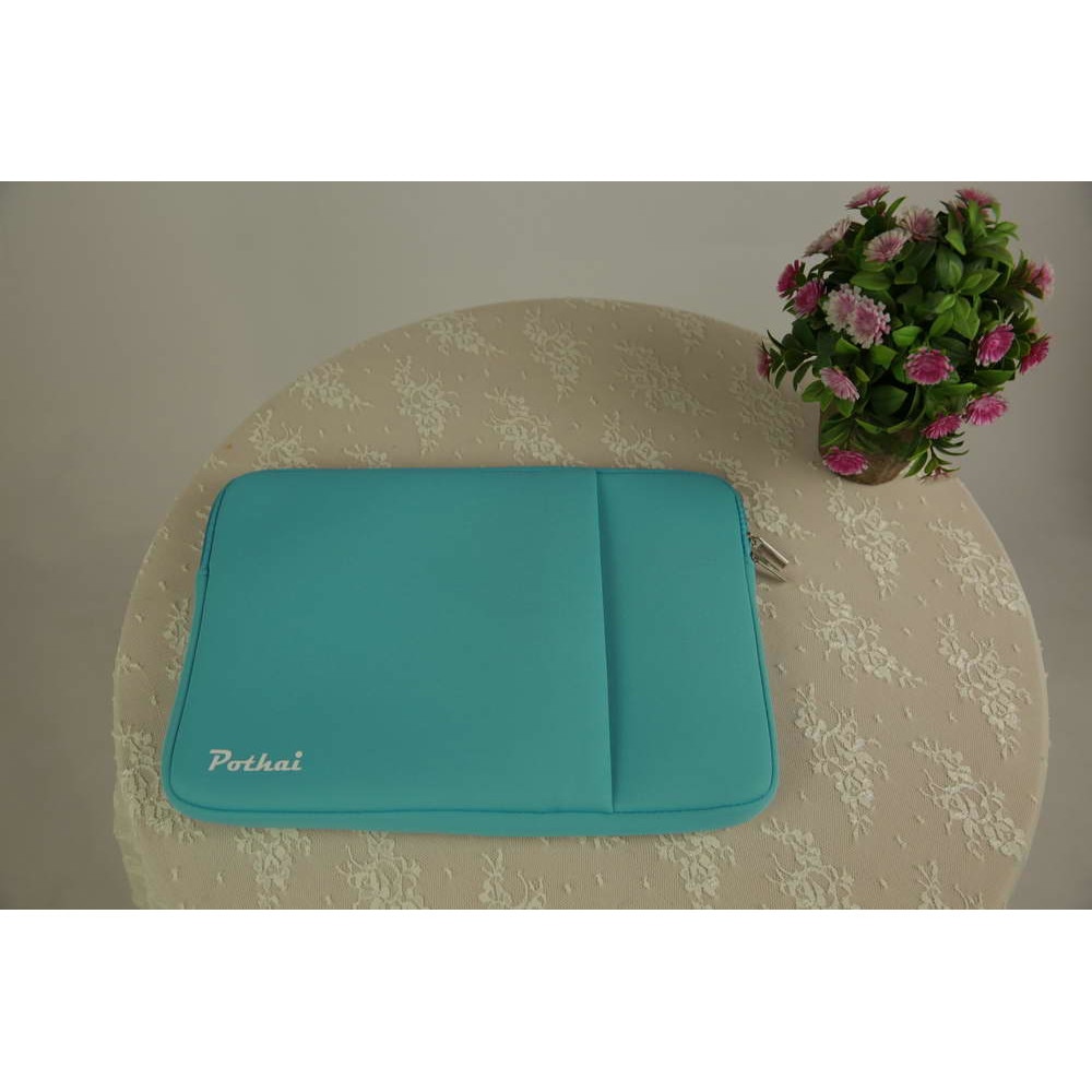 Husa laptop, Pothai, Poliester, Compatibila cu 13-13.3'', Turcoaz