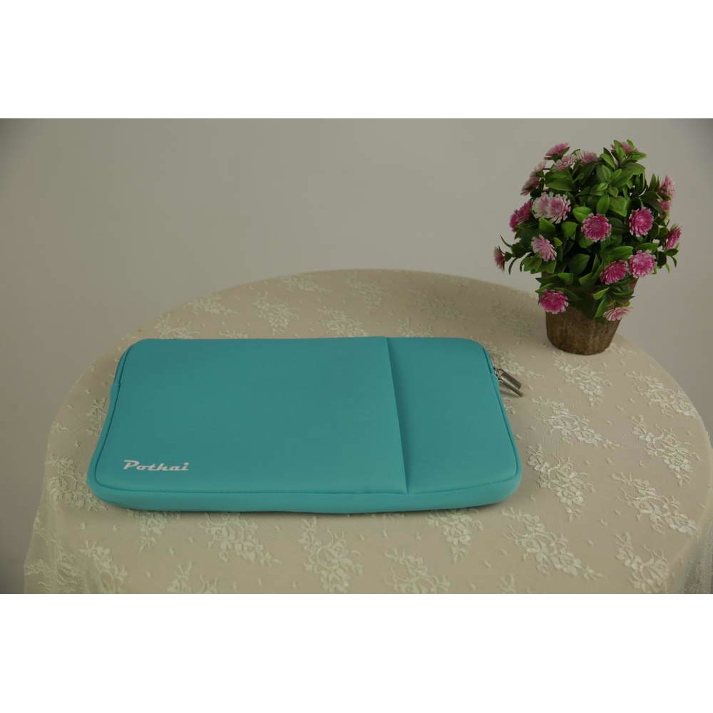 Husa laptop, Pothai, Poliester, Compatibila cu 13-13.3'', Turcoaz