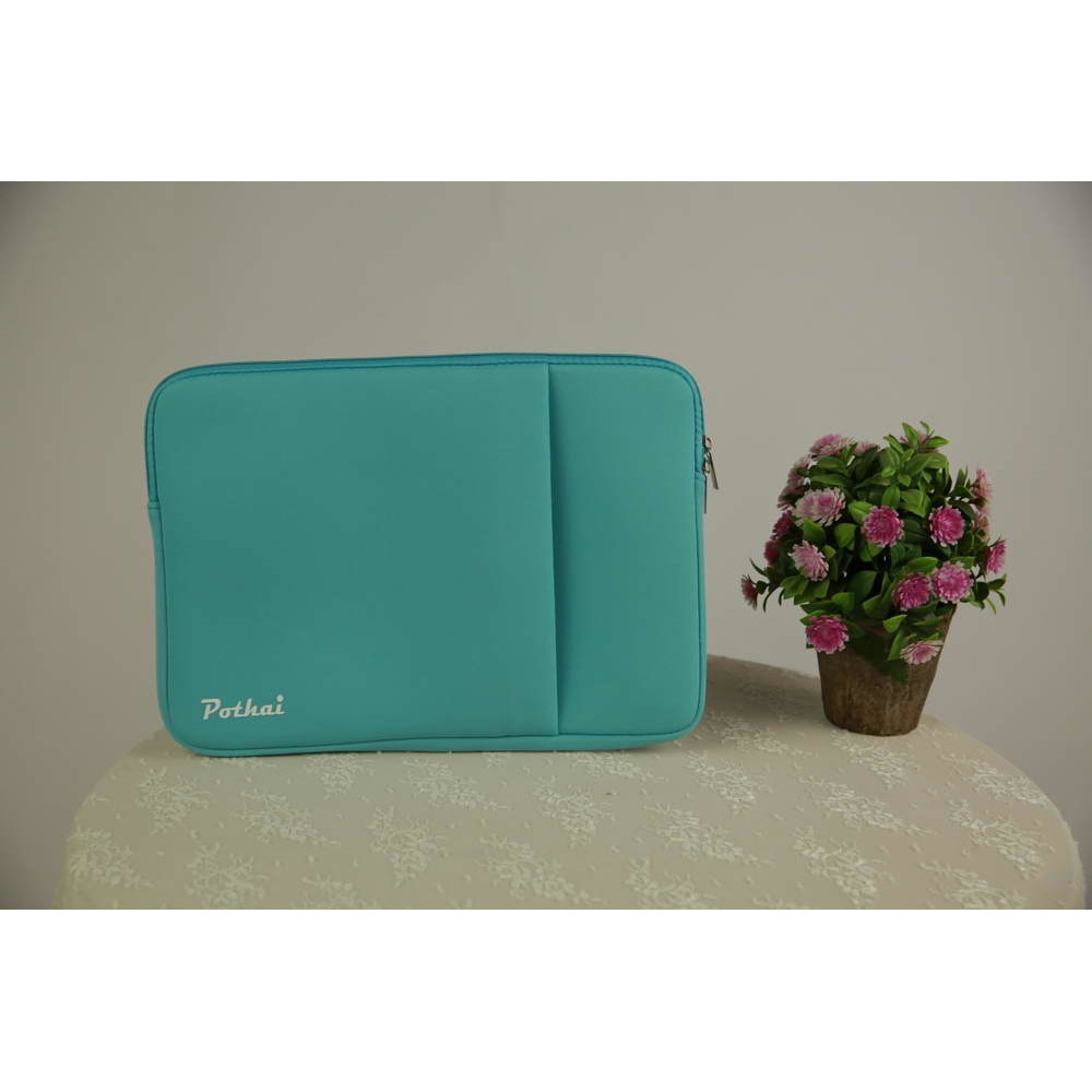 Husa laptop, Pothai, Poliester, Compatibila cu 13-13.3'', Turcoaz