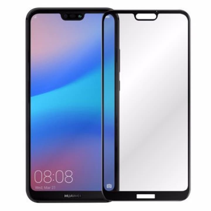 Folie sticla full cover 3D Huawei P20 Lite, BLACK