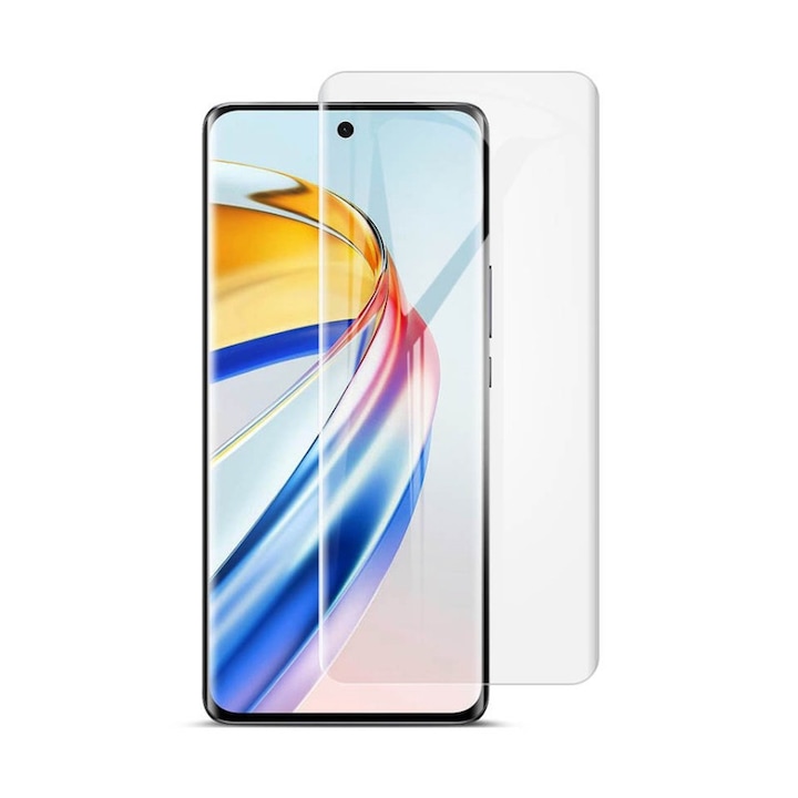 Folie Silicon Ecran pentru Honor 70, Silicon Hydrogel Regenerabil, Flexible Hydro-Crystal, Protectie Completa, Full Glue, Instalare usoara, Set complet pentru Instalare
