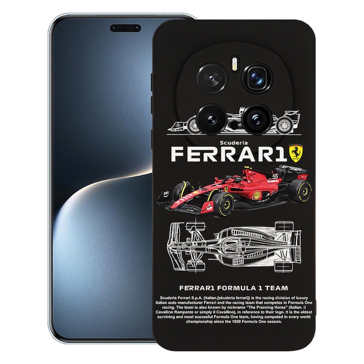 BestCase® Husa Premium Silicon pentru Honor Magic7 Pro, Ferrari Scuderia, 1926316 PB 1861